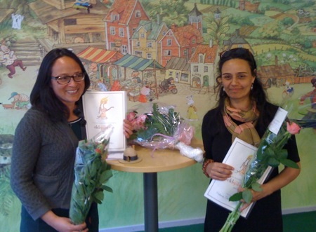 Nina Suatan och Helena Eriksson Berhan mottar Eldsjälspriset 2013